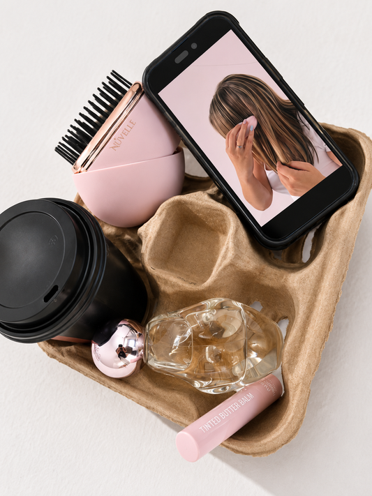 Nuvelle™ Cordless Mini Hair Straightener Brush